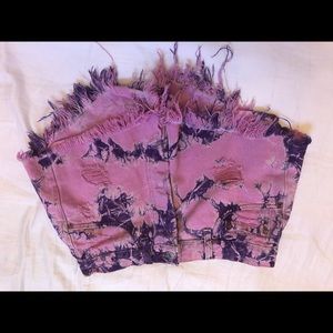 Levi pink and purple shorts